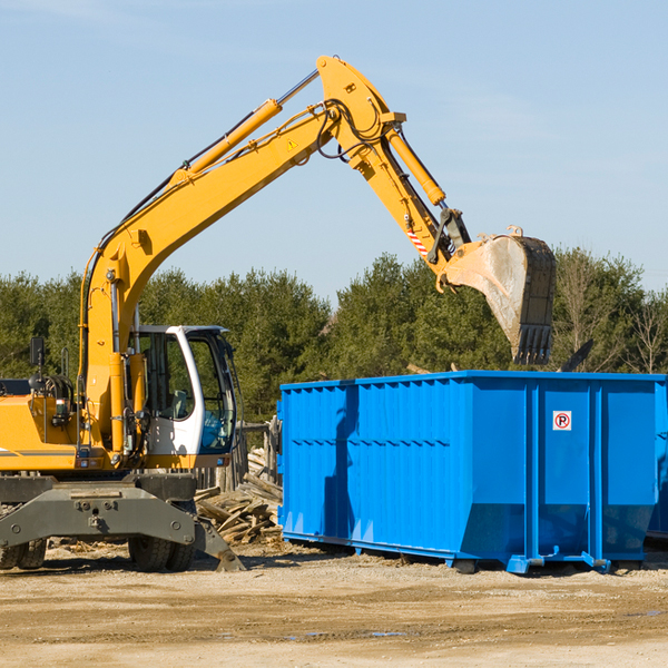 how many times can i have a residential dumpster rental emptied in Garfield TX